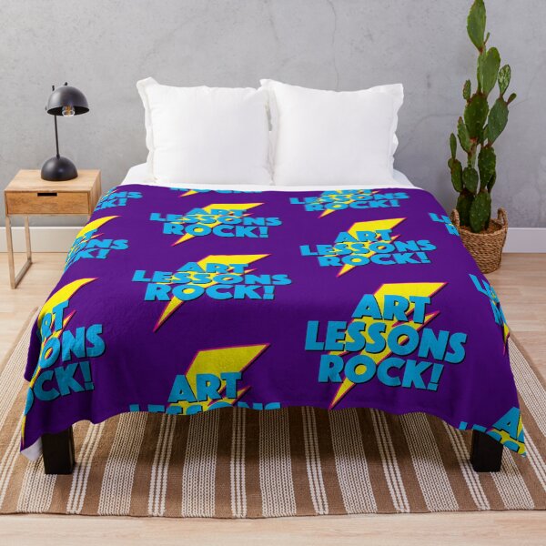 Item preview, ART LESSONS ROCK! LIGHTNING LOGO SLOGAN FOR TEACHERS, LECTURERS ETC designed and sold by Clifford Hayes.