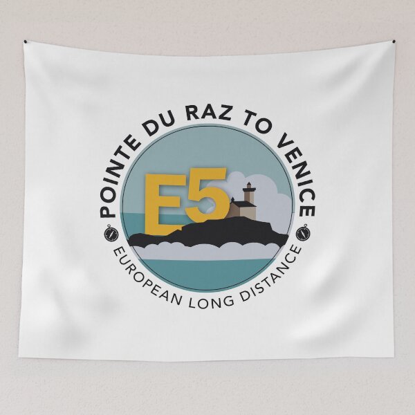 Item preview, E5 - Pointe du Raz to Venice - European Long distance Trail designed and sold by Moritz Schwäble.