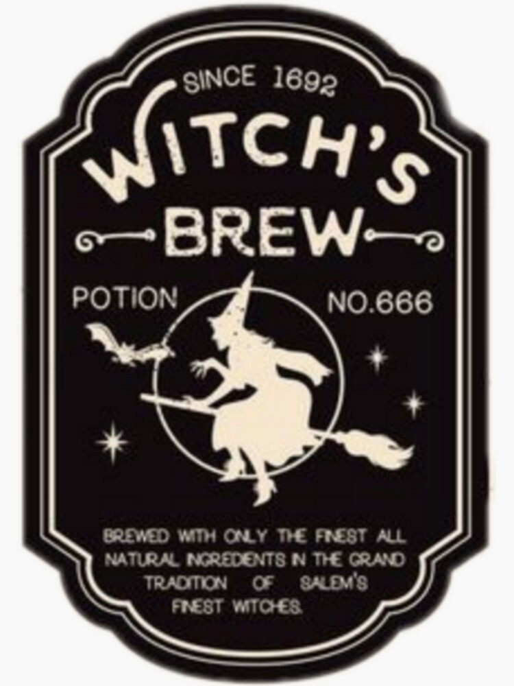 "Witches brew " Sticker for Sale by Manehatten | Redbubble