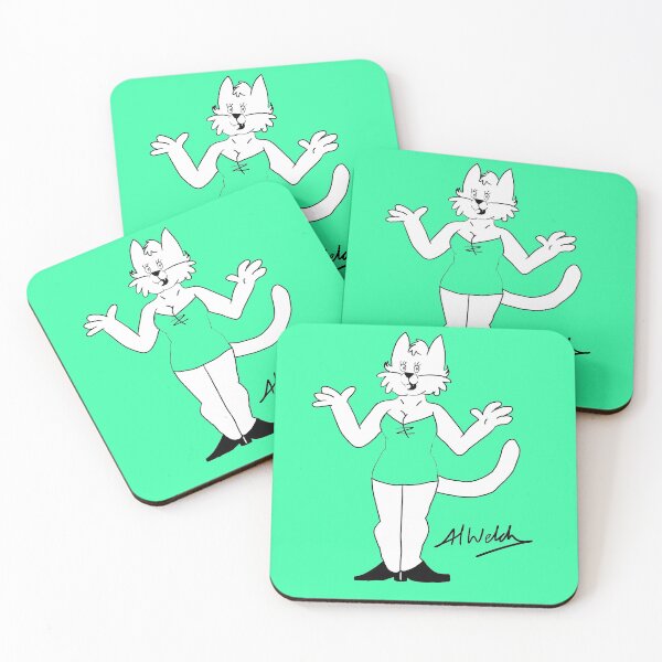 Item preview, A White Cat in Multicolor designed and sold by rootbeers1992.