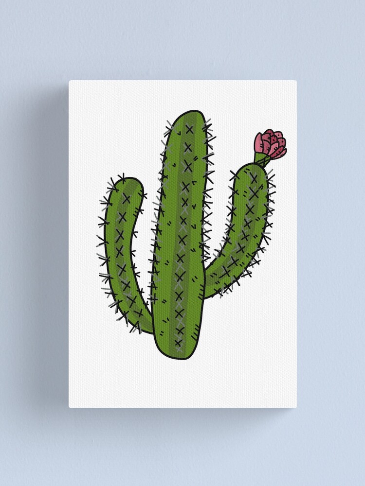 Southwest Cartoon Saguaro Cactus Flower