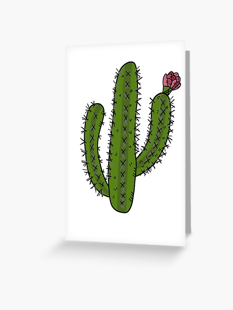 Tarjetas de felicitación «Flor de cactus Saguaro de dibujos animados del  suroeste» de JMSD | Redbubble