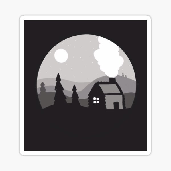 Cozy Cabin Sticker