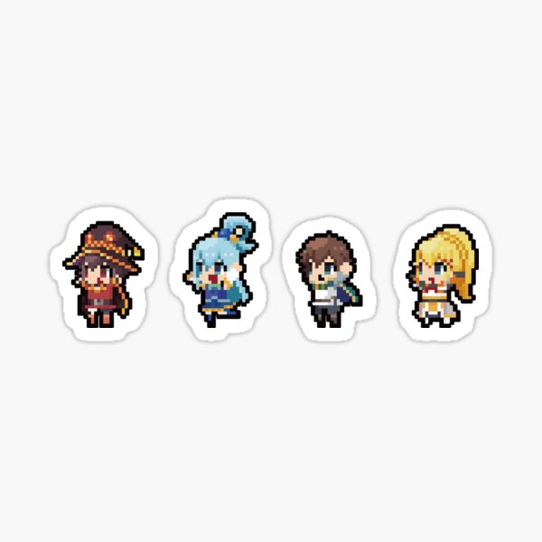 Isekai Quartet Konosuba Sticker
