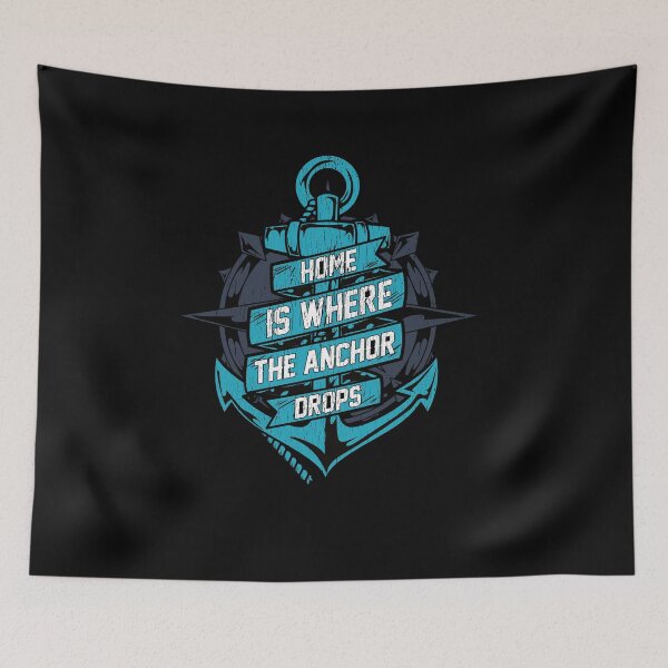 Item preview, Home is where the anchor drops Coast guard designed and sold by Proficient  Tees.