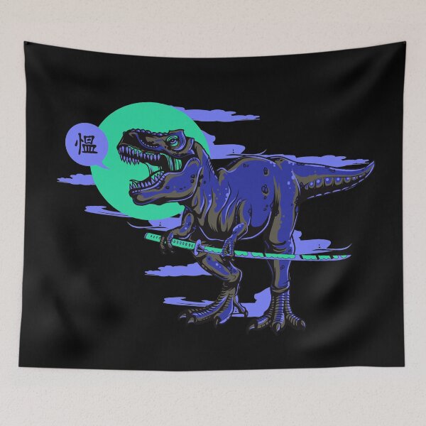 Item preview, Dinosaur T-Rex Blue Ninja designed and sold by aventi24.