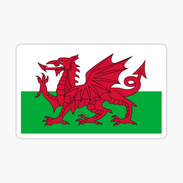 Welsh flag of Wales Sticker
