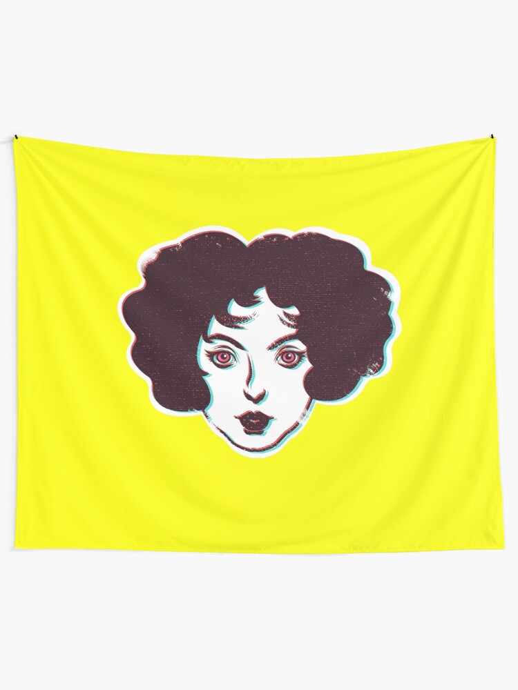 Alternate view of Flapper Head Tapestry