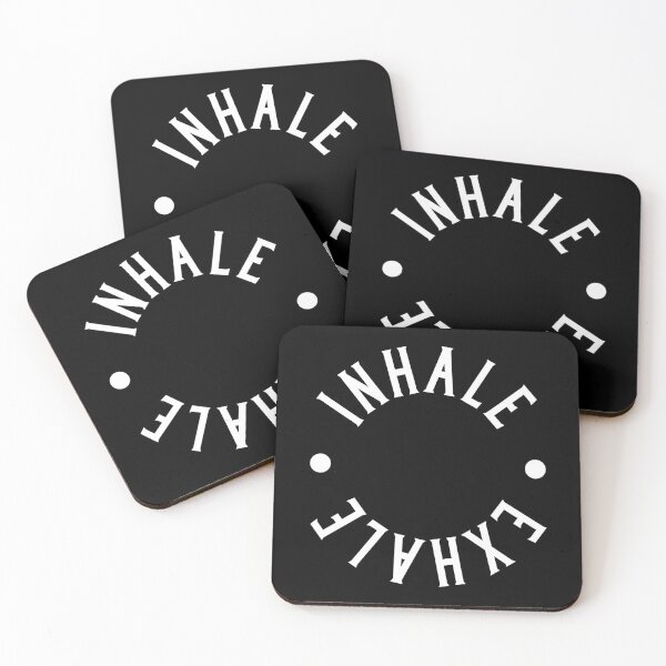 Item preview, Inhale Exhale Yoga, Marathon Running, and Gym Gift designed and sold by captainhobbyist.
