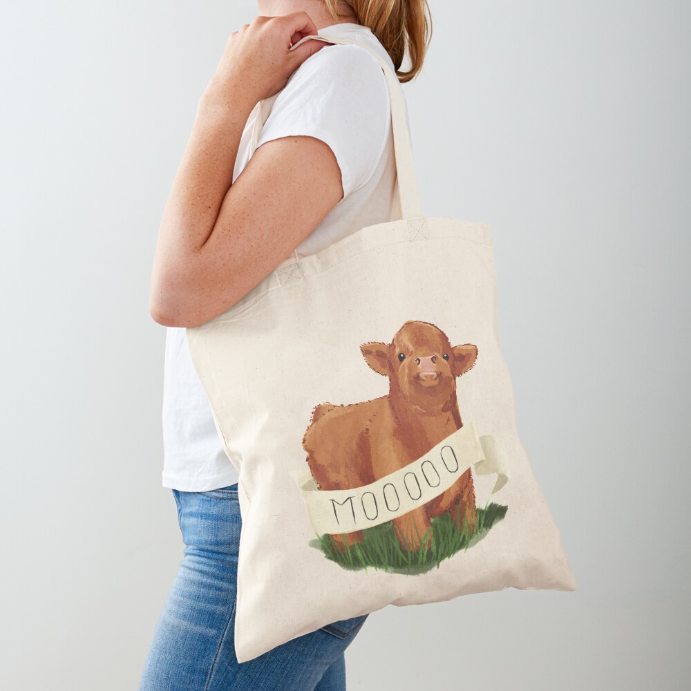 Baby Highland Cow Tote Bag