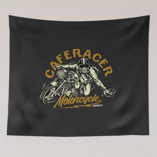Item preview, cafe racer motorcycle biker print designed and sold by Rydersgraphics.