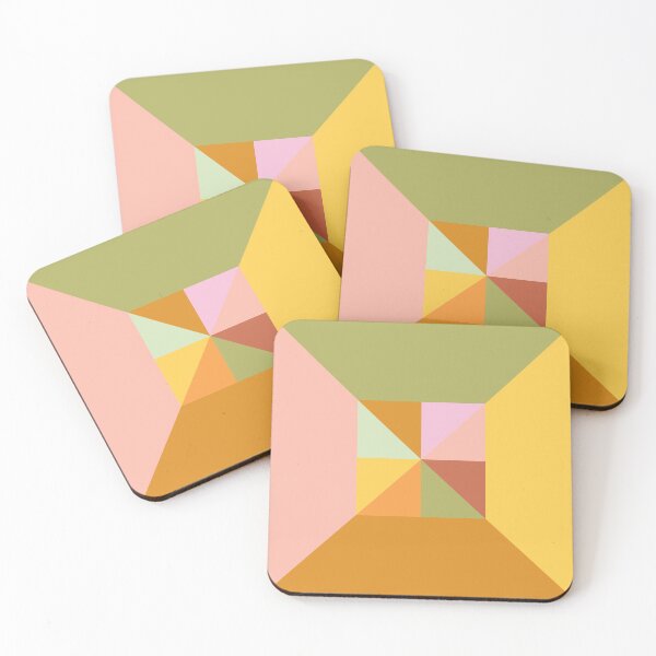 Item preview, Contemporary Triangles in Earthy Hues designed and sold by JuneJournal.
