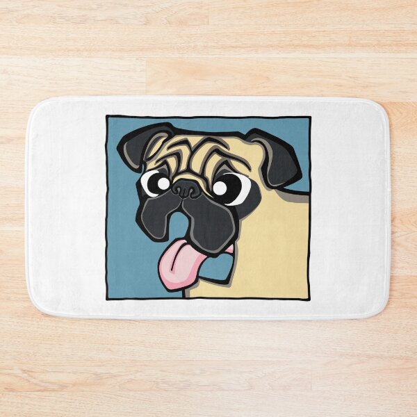 Item preview, Pug - Fawn (Face) WHITE BG designed and sold by TheChicken.