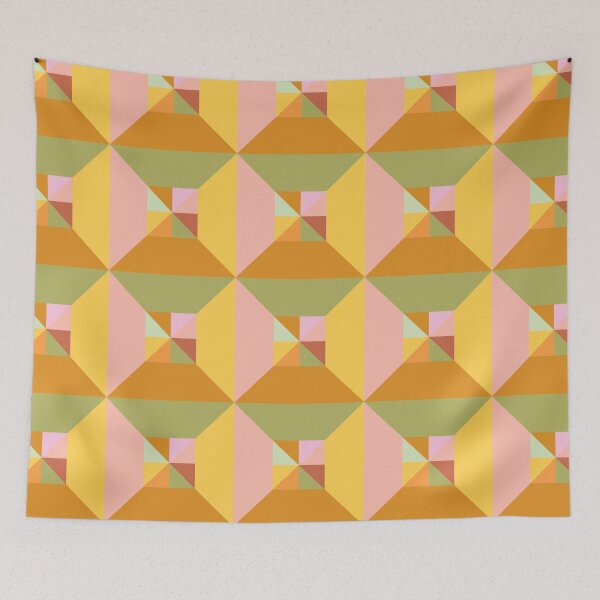 Item preview, Contemporary Triangle Pattern in Beautiful Earth Tones designed and sold by JuneJournal.