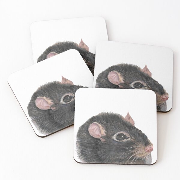 Item preview, black hooded rat designed and sold by Sarah Williams-Nash.