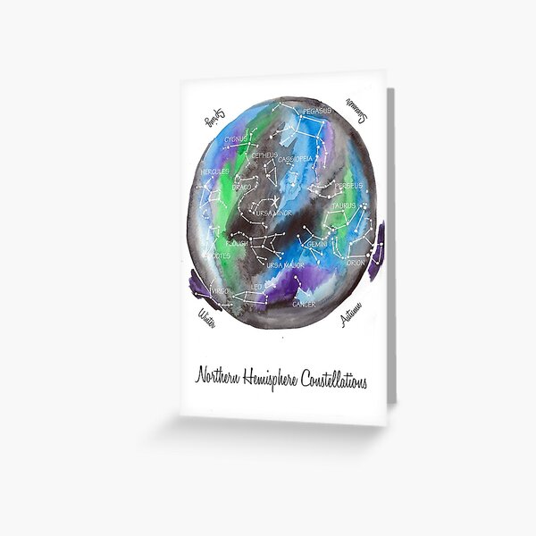 Map of the Night Sky Greeting Card