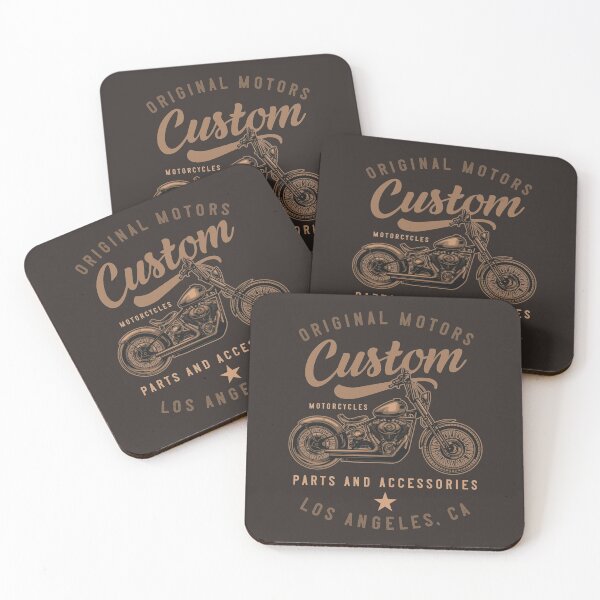 Item preview, original motors custom motorcycles - biker LA print designed and sold by Rydersgraphics.