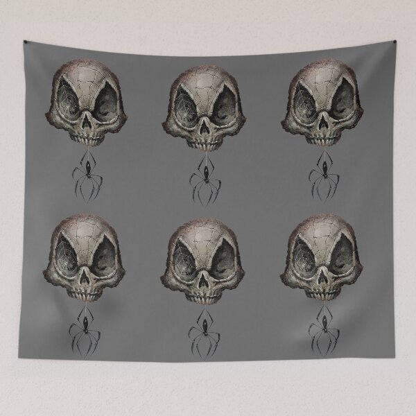 Item preview,  Spider on Skull Unique Gift For Skull Lovers designed and sold by DontTouchHutch.