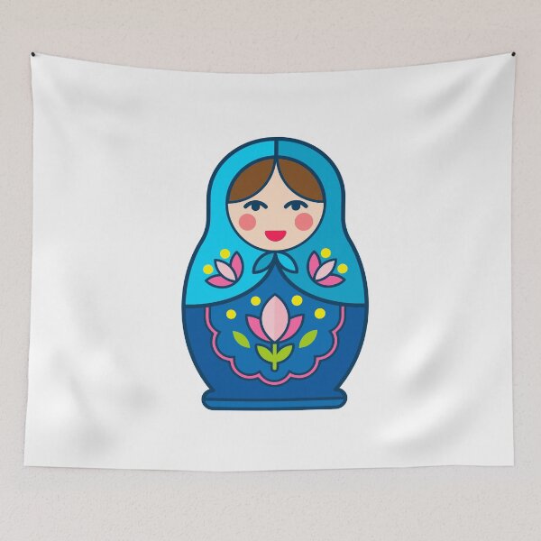 Item preview, Light blue matrioshka designed and sold by Hangrid-Work.