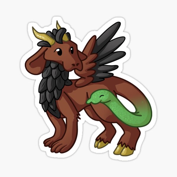 Brown and Black Chimera Sticker