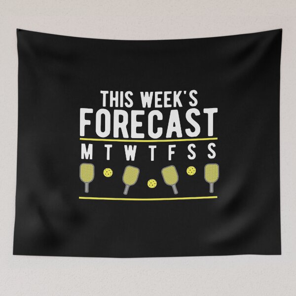 Item preview, This Week's Forecast Pickleball Everyday Funny Gift designed and sold by Dan66.