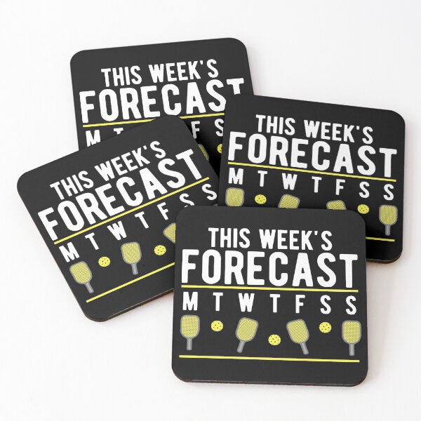 Item preview, This Week's Forecast Pickleball Everyday Funny Gift designed and sold by Dan66.