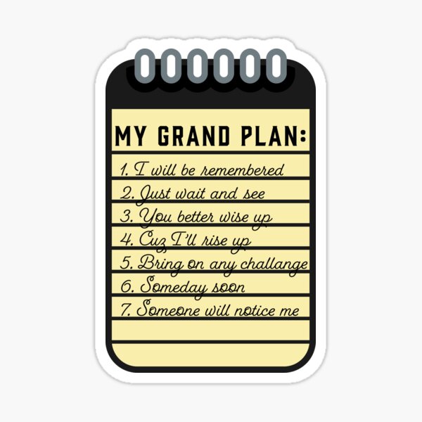 Item preview, My Grand Plan designed and sold by tylerolivia.