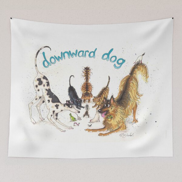 Item preview, Downward Facing Dog designed and sold by ElizabethKiwi.
