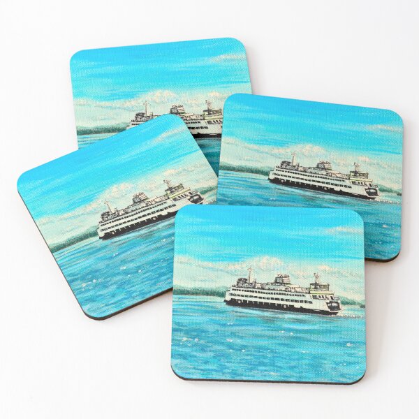 Item preview, Ferry Painting designed and sold by Art by Kirsten Sneath.