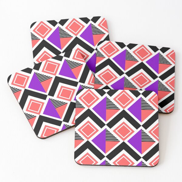 Item preview, Geometric Pink and Purple pattern  designed and sold by NellyMacharia.