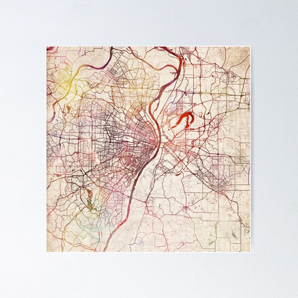 Item preview, Mapa de Saint Louis designed and sold by MapMapMaps.
