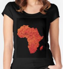 Africa Women's Fitted Scoop T-Shirt