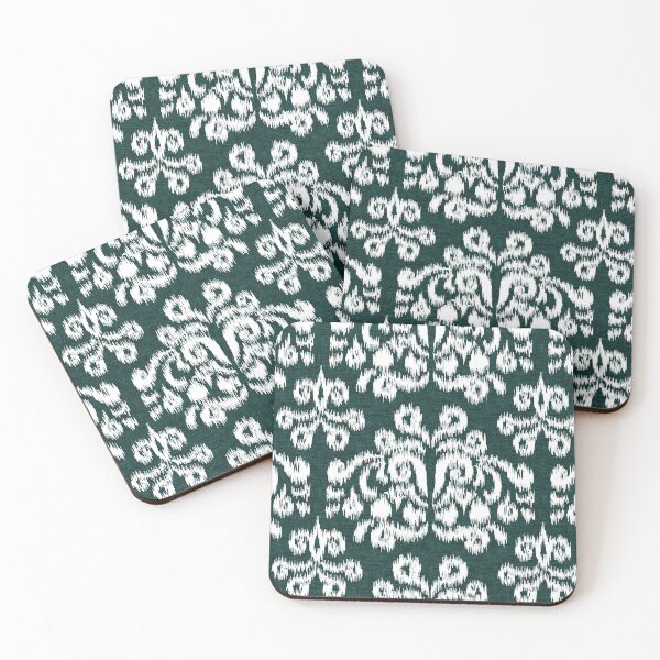 Item preview, Green Ikat Damask  designed and sold by littlearrow.