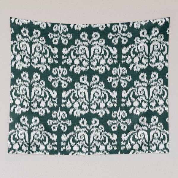 Item preview, Green Ikat Damask  designed and sold by littlearrow.