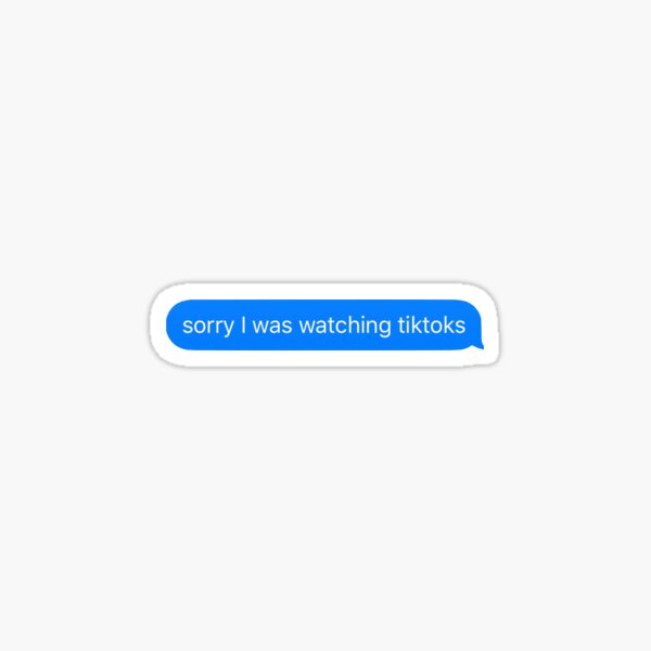 Tiktok Text Stickers Redbubble Tiktok Text Stickers Redbubble