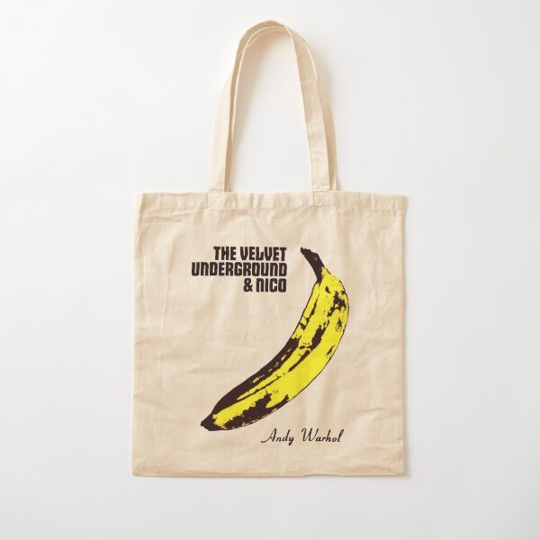 Andy Warhol's Velvet Underground famous banana design Cotton Tote Bag