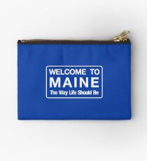 Welcome to Maine Road Sign Studio Pouch