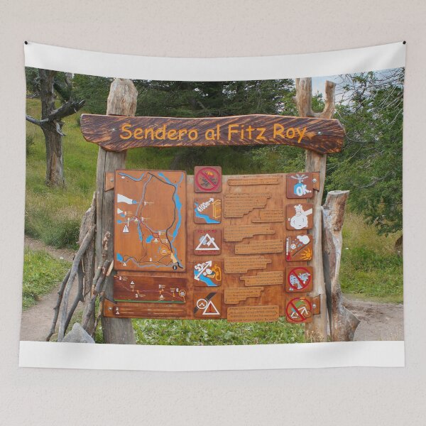 Item preview, Trail to Fitz Roy sign, Argentina, South America designed and sold by FranWest.