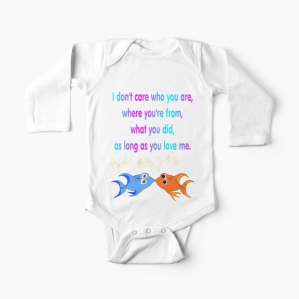 Kissing Fish Long Sleeve Baby One-Piece