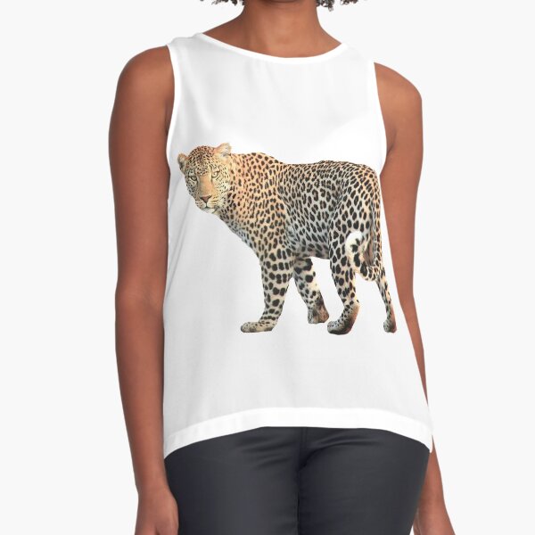 A Leopard Hunting In Search For Food Sleeveless Top