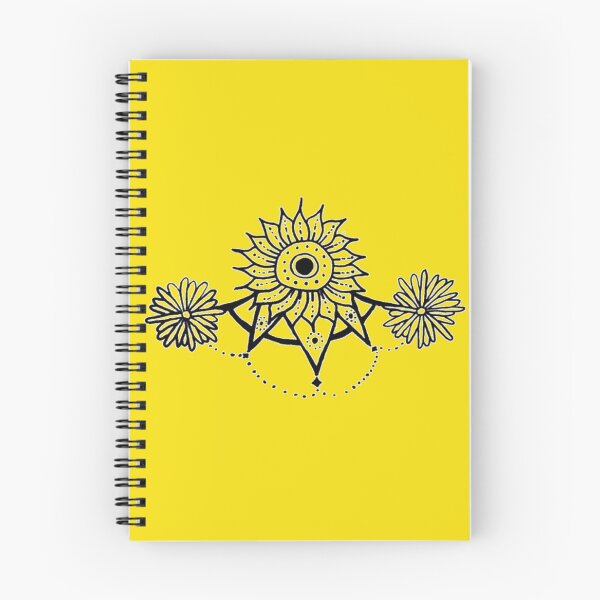 Item preview, sunflower half mandala design designed and sold by Emily Patterson.