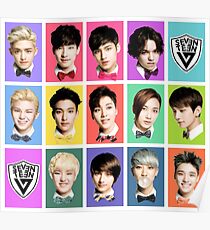 SEVENTEEN Faces Poster