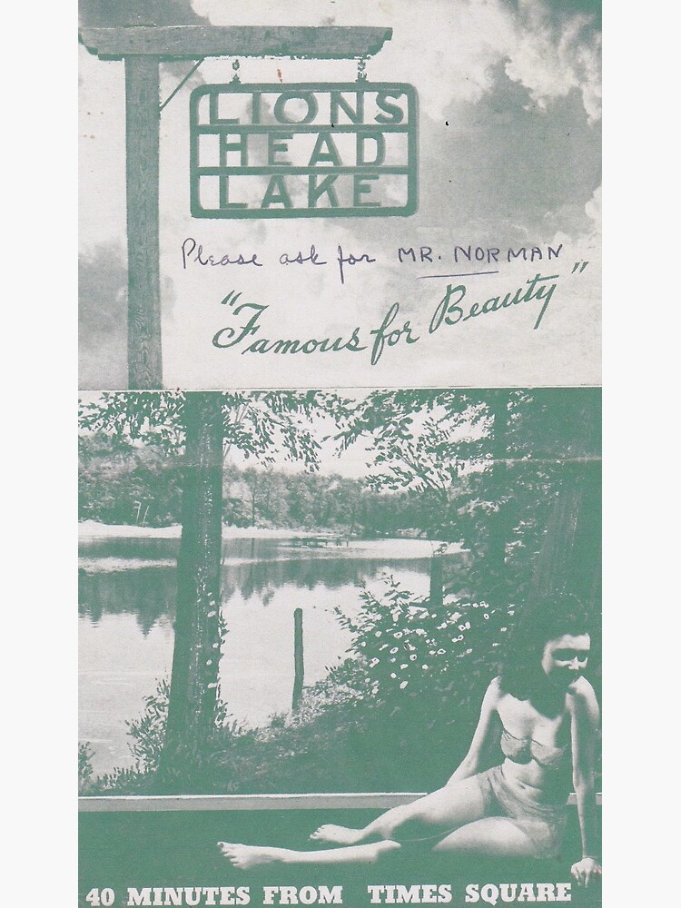 "Lionshead Lake Wayne NJ full brochure" Art Print for Sale by