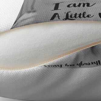 Alternate view of I am Just a Little Bunny Working Through my Issues Collection Throw Pillow