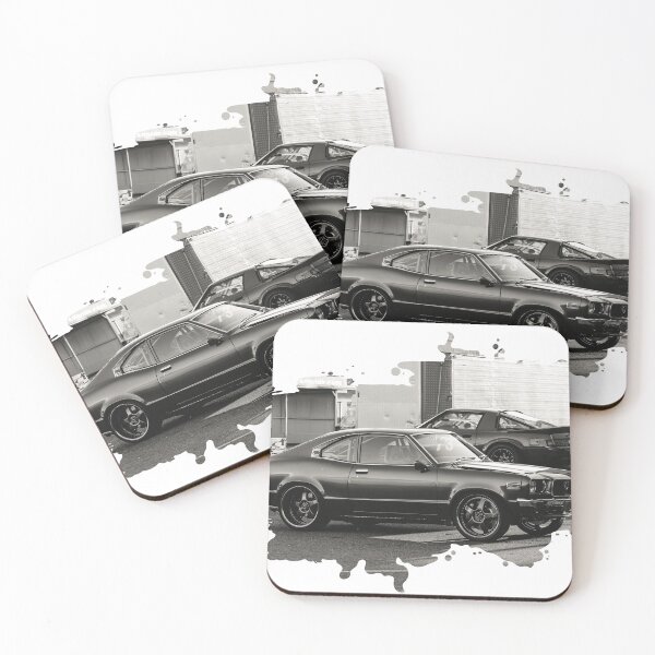 Item preview, Mazda RX3 Black And White Rotary Vintage Wankel designed and sold by dragphotos.