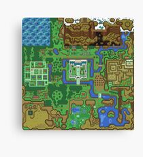 The Legend of Zelda: A Link to the Past Map Canvas Print
