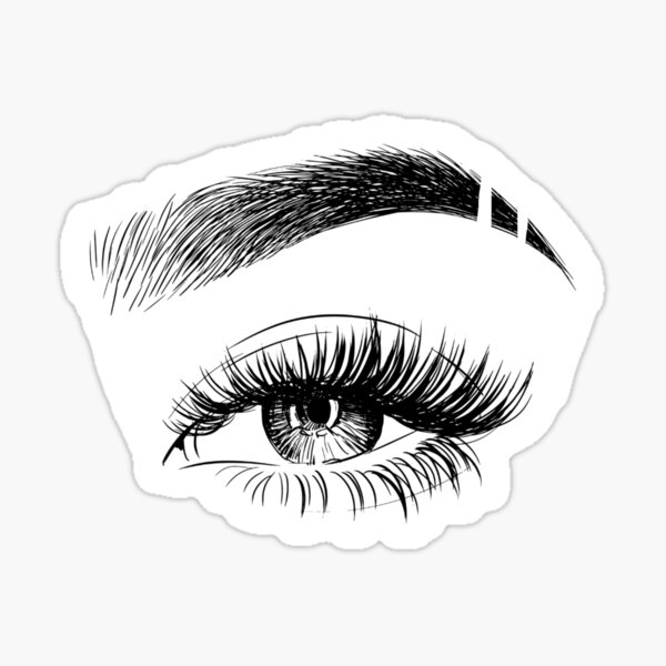 Eyebrow slit Sticker