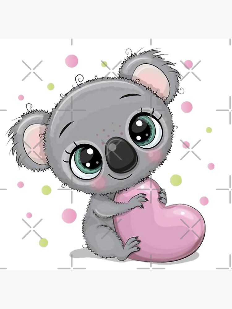 Lindo bebé koala con corazón de GabrielleChanel