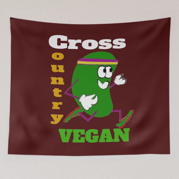 Item preview, Cross Country Vegan Runner designed and sold by Thispoeticlife.