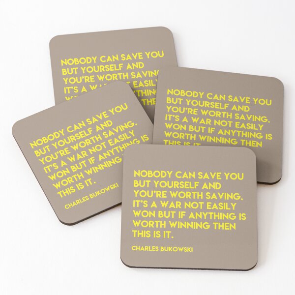 Item preview, Nobody can save you Print - bright yellow designed and sold by Skippingbird.
